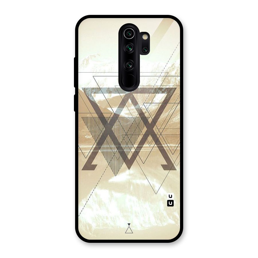 Beige View Glass Back Case for Redmi Note 8 Pro