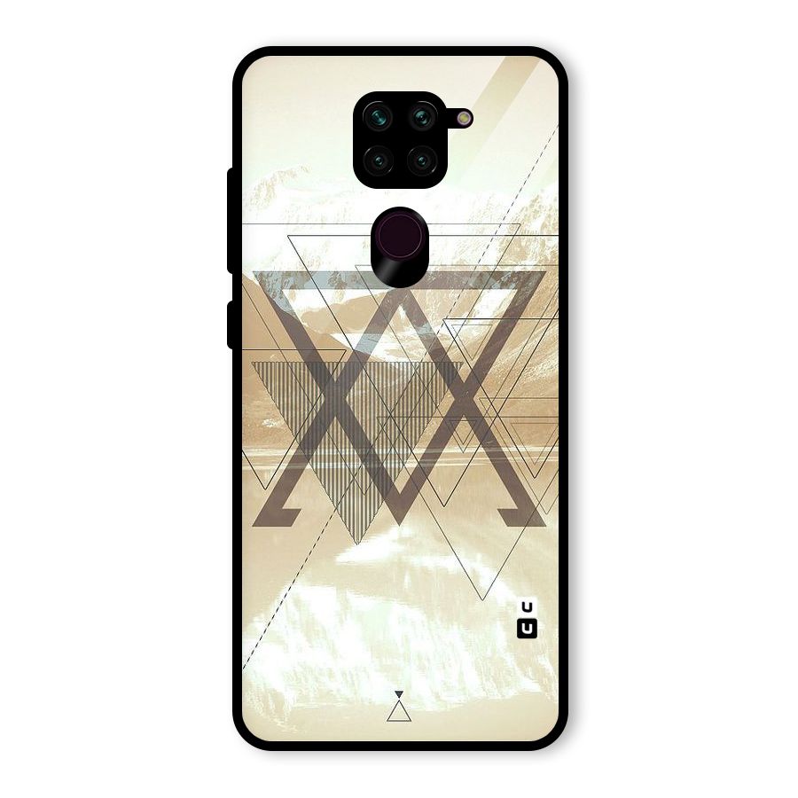 Beige View Glass Back Case for Redmi Note 9