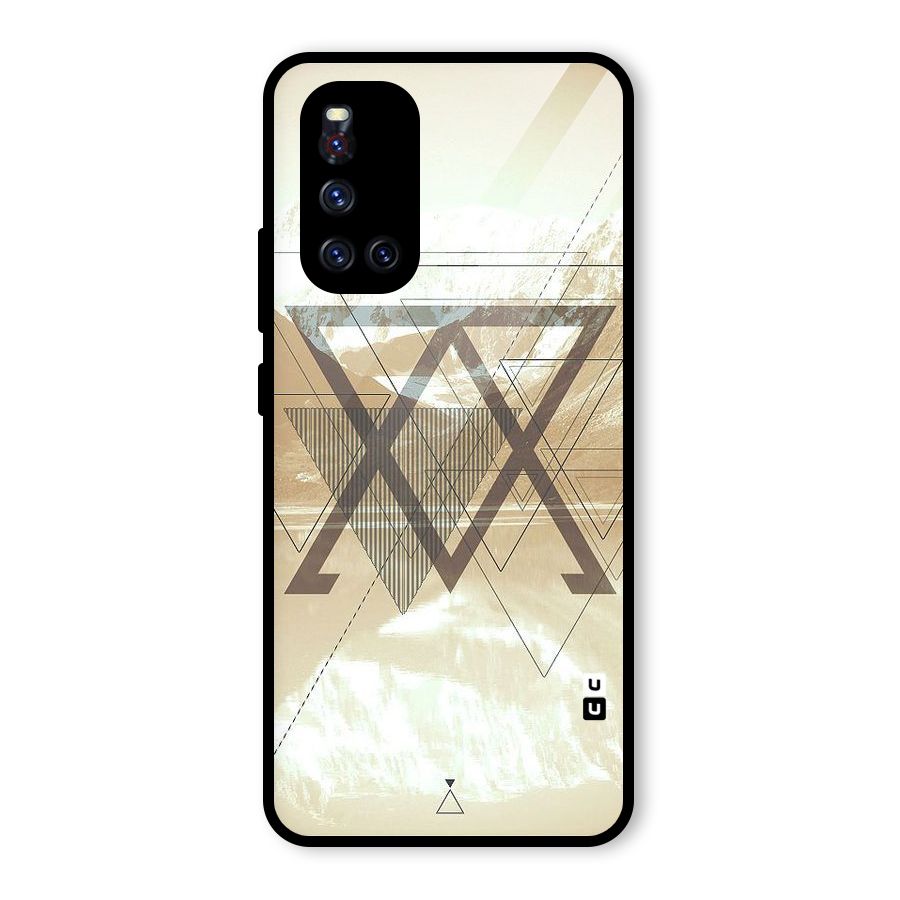 Beige View Glass Back Case for Vivo V19
