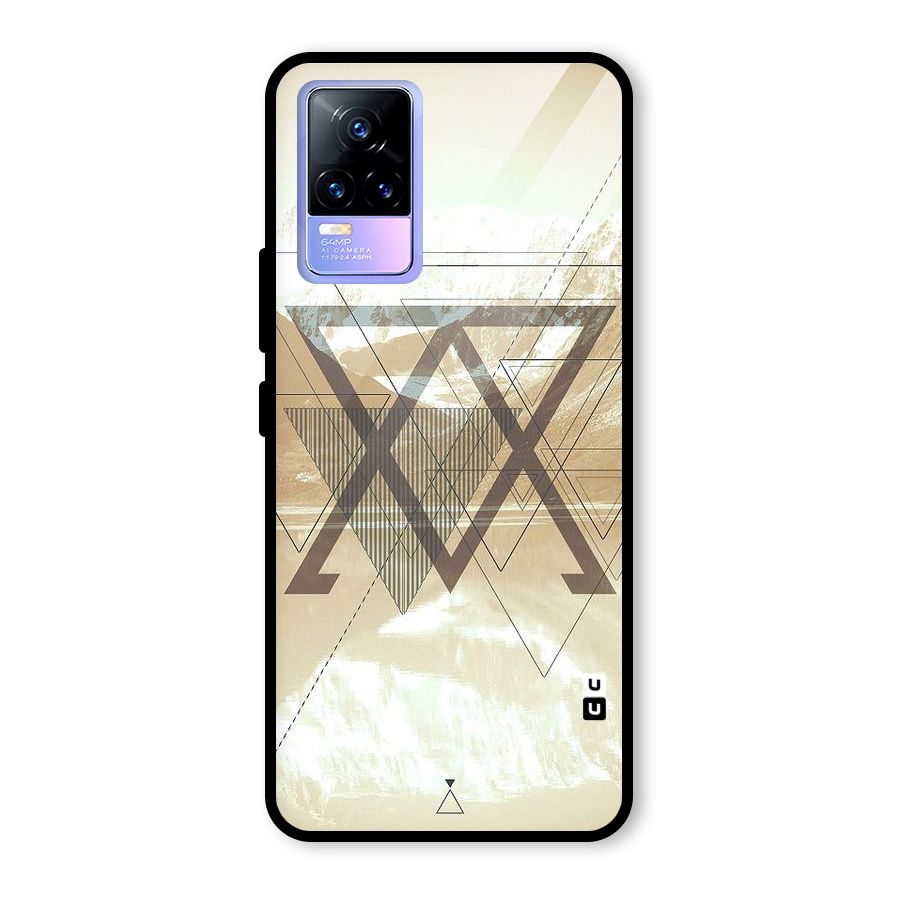 Beige View Glass Back Case for Vivo Y73