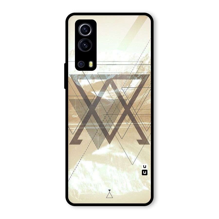 Beige View Glass Back Case for Vivo iQOO Z3