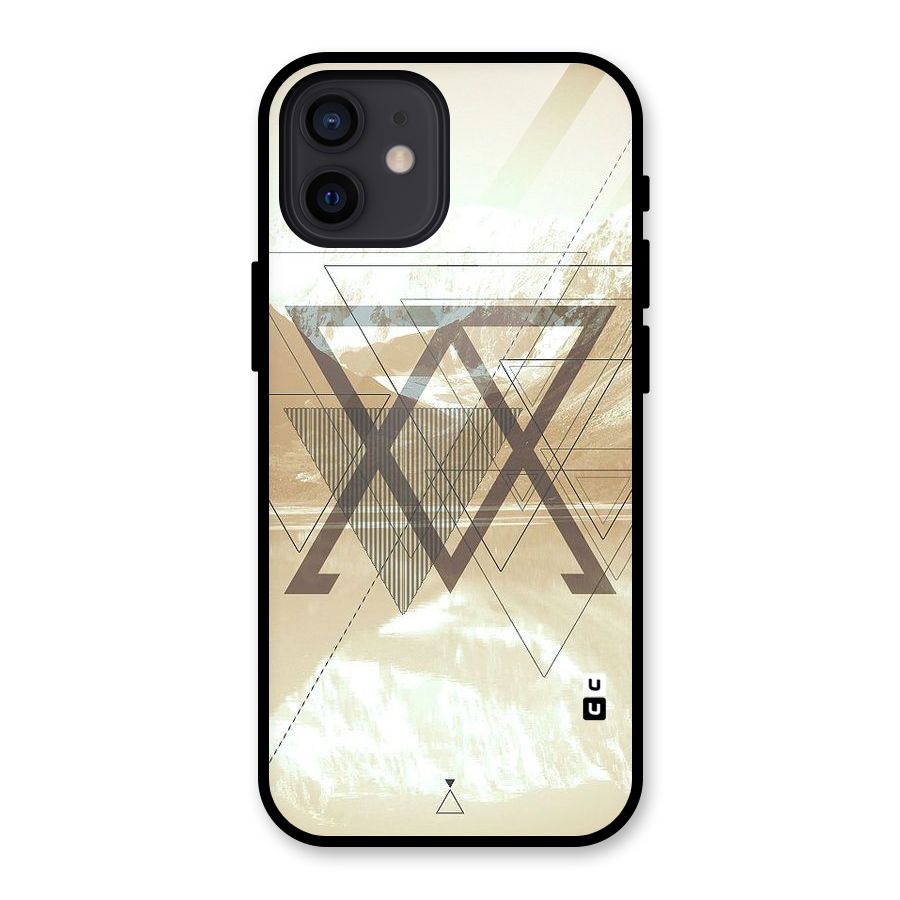 Beige View Glass Back Case for iPhone 12