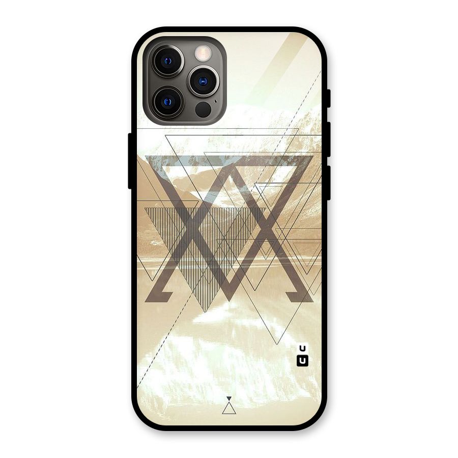 Beige View Glass Back Case for iPhone 12 Pro