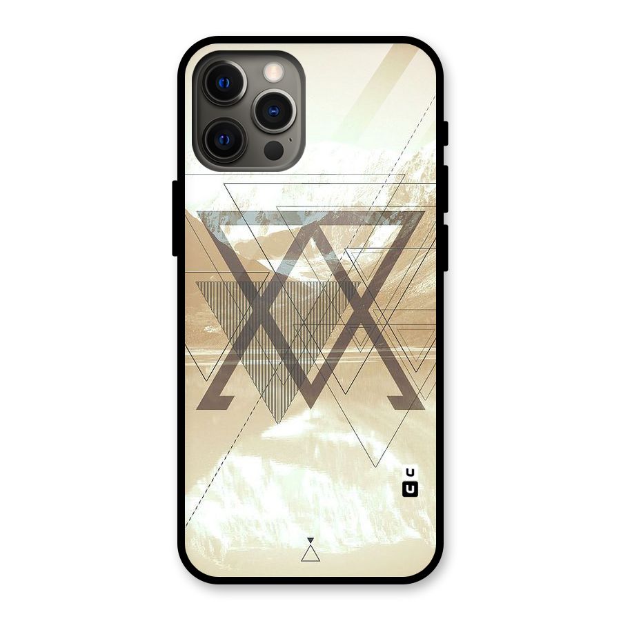 Beige View Glass Back Case for iPhone 12 Pro Max