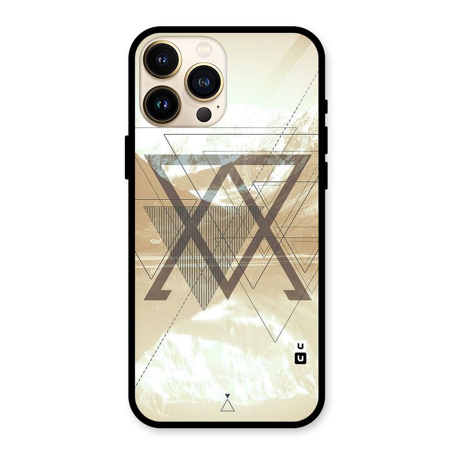 Beige View Glass Back Case for iPhone 13 Pro Max