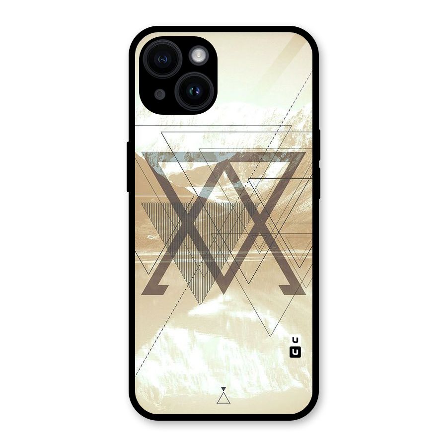Beige View Glass Back Case for iPhone 14