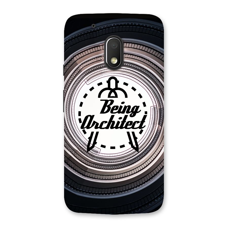 Being Architect Back Case for Moto G4 Play