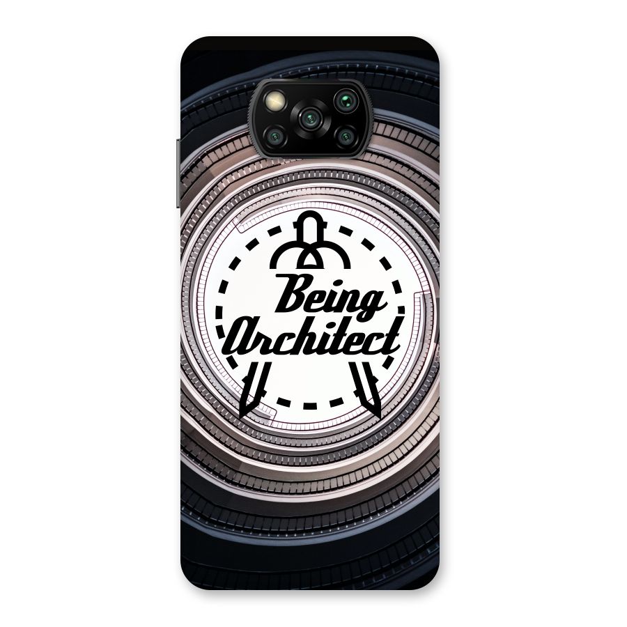 Being Architect Back Case for Poco X3