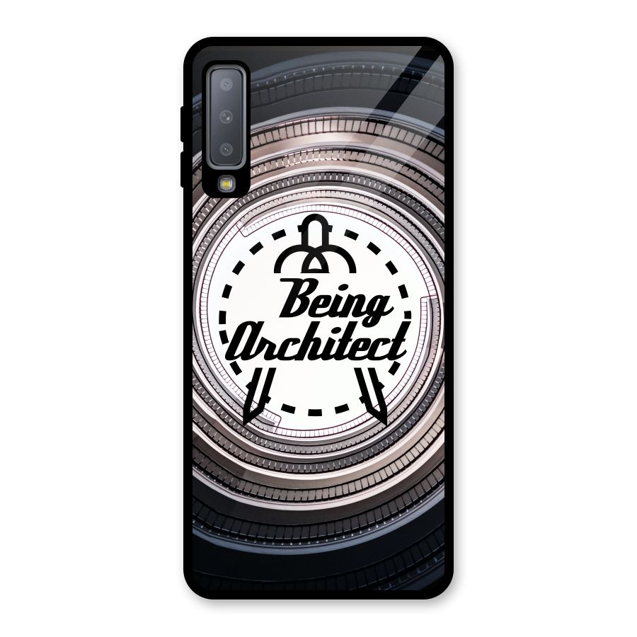 Being Architect Glass Back Case for Galaxy A7 (2018)