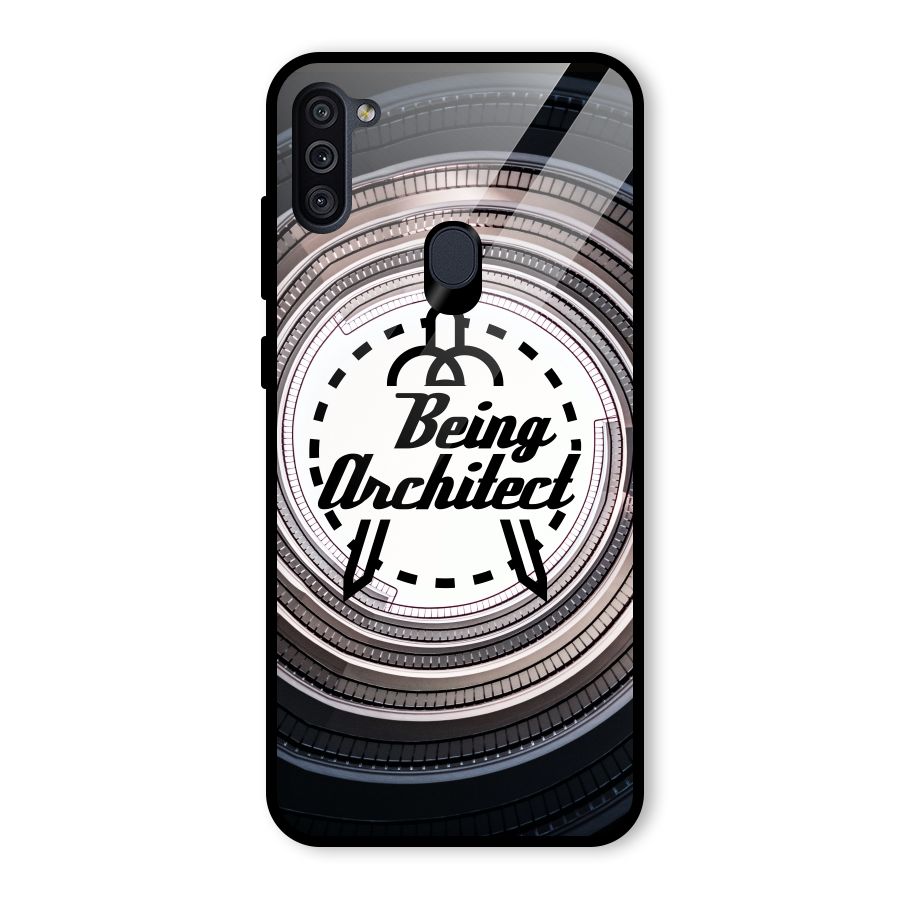 Being Architect Glass Back Case for Galaxy M11