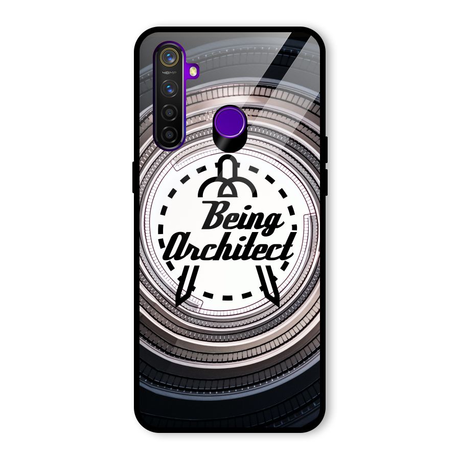 Being Architect Glass Back Case for Realme 5 Pro