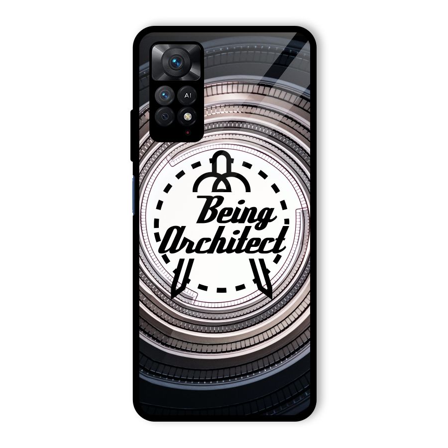 Being Architect Glass Back Case for Redmi Note 11 Pro