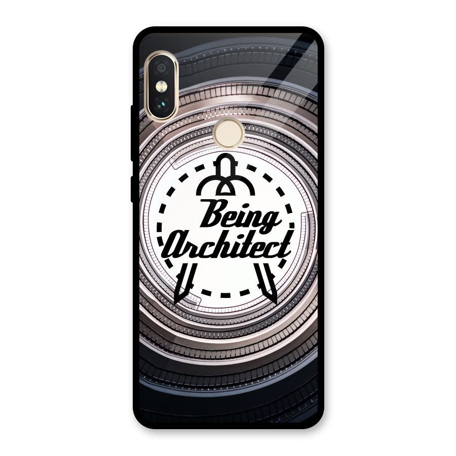 Being Architect Glass Back Case for Redmi Note 5 Pro