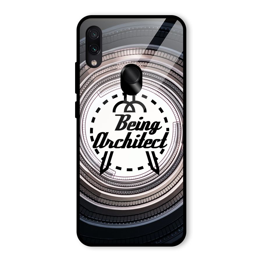 Being Architect Glass Back Case for Redmi Note 7 Pro