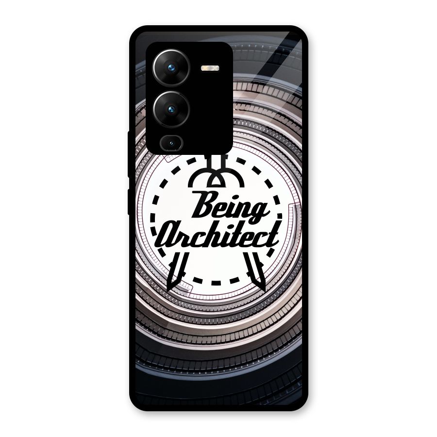 Being Architect Glass Back Case for Vivo V25 Pro