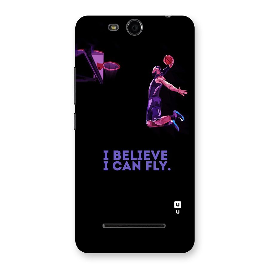 Believe And Fly Back Case for Micromax Canvas Juice 3 Q392