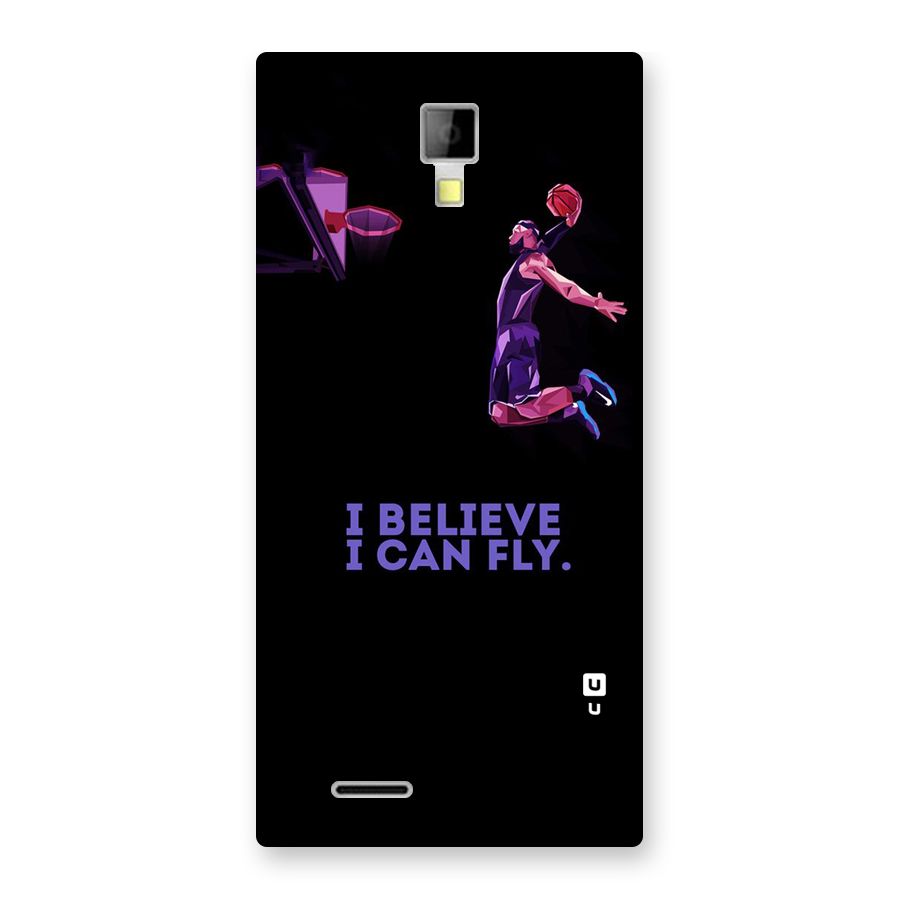Believe And Fly Back Case for Micromax Canvas Xpress A99