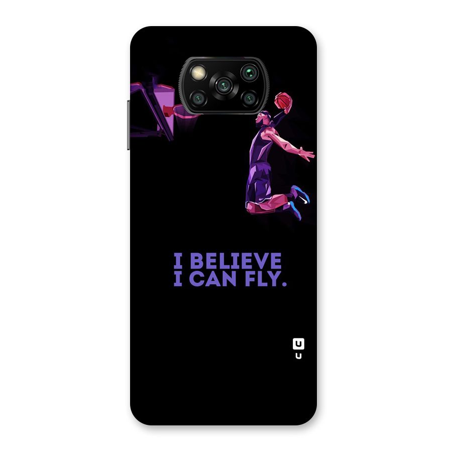 Believe And Fly Back Case for Poco X3