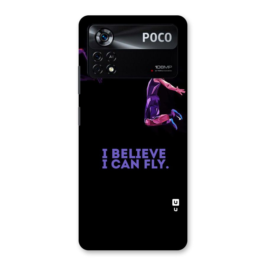 Believe And Fly Back Case for Poco X4 Pro 5G
