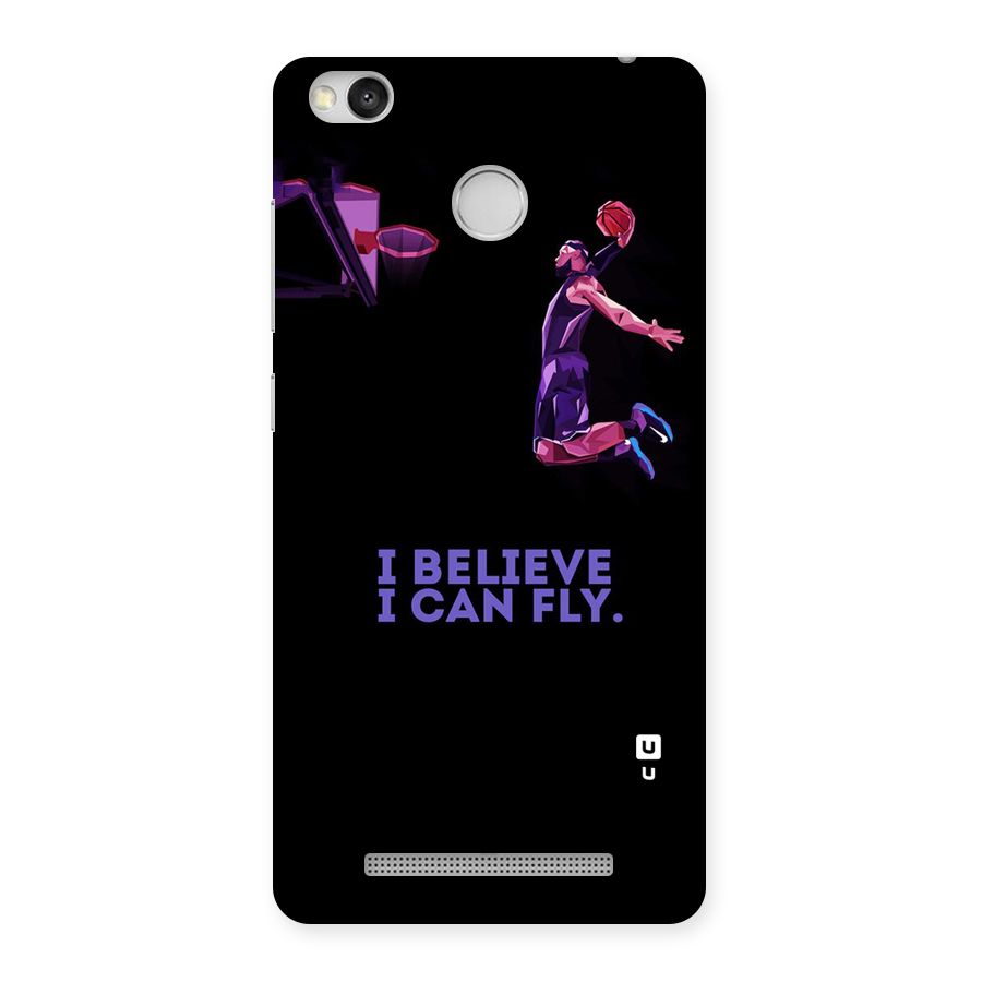 Believe And Fly Back Case for Redmi 3S Prime