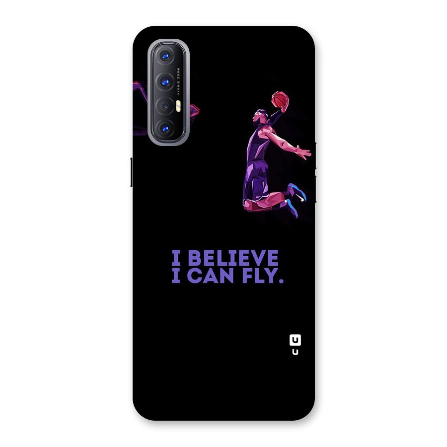 Believe And Fly Back Case for Reno3 Pro