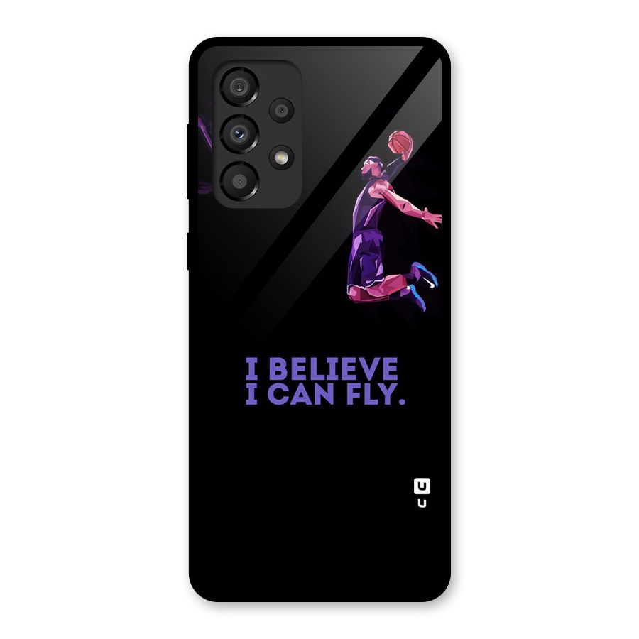Believe And Fly Glass Back Case for Galaxy A33 5G