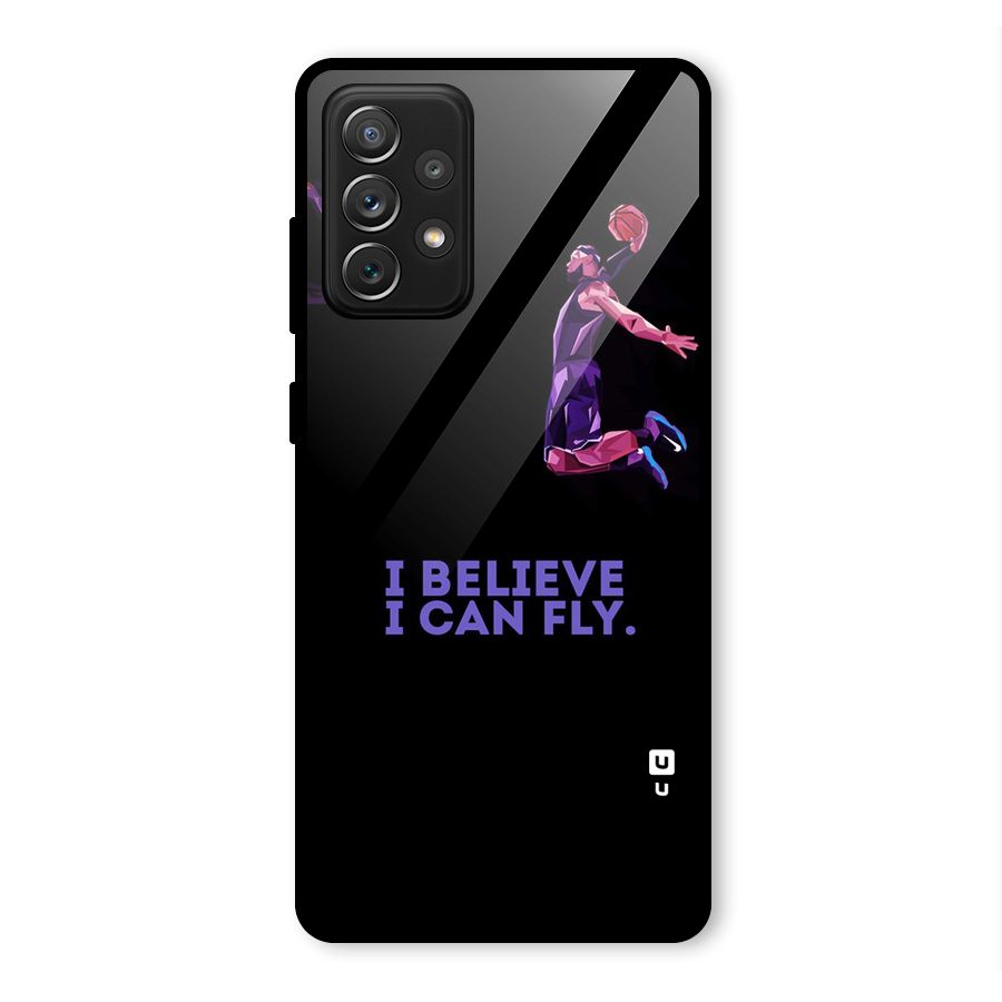 Believe And Fly Glass Back Case for Galaxy A72