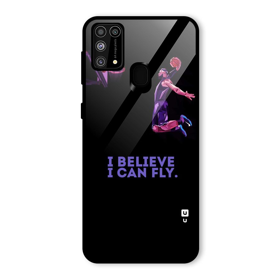 Believe And Fly Glass Back Case for Galaxy F41