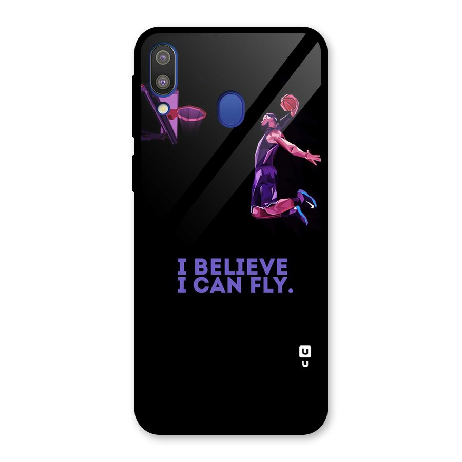 Believe And Fly Glass Back Case for Galaxy M20