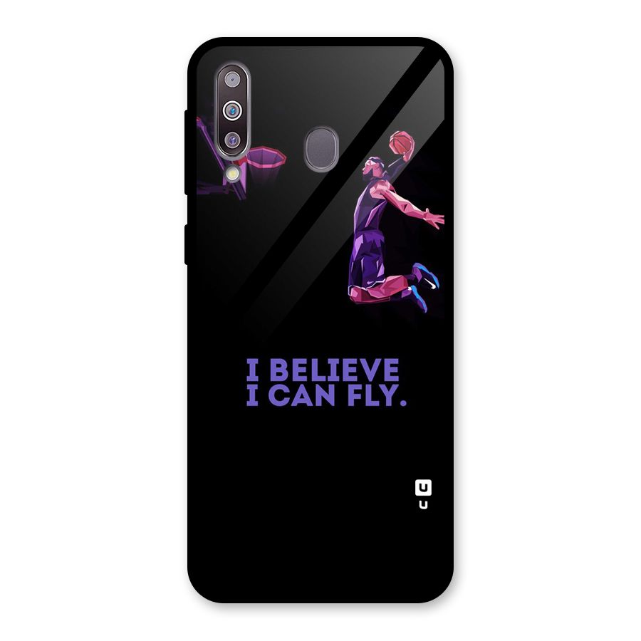 Believe And Fly Glass Back Case for Galaxy M30