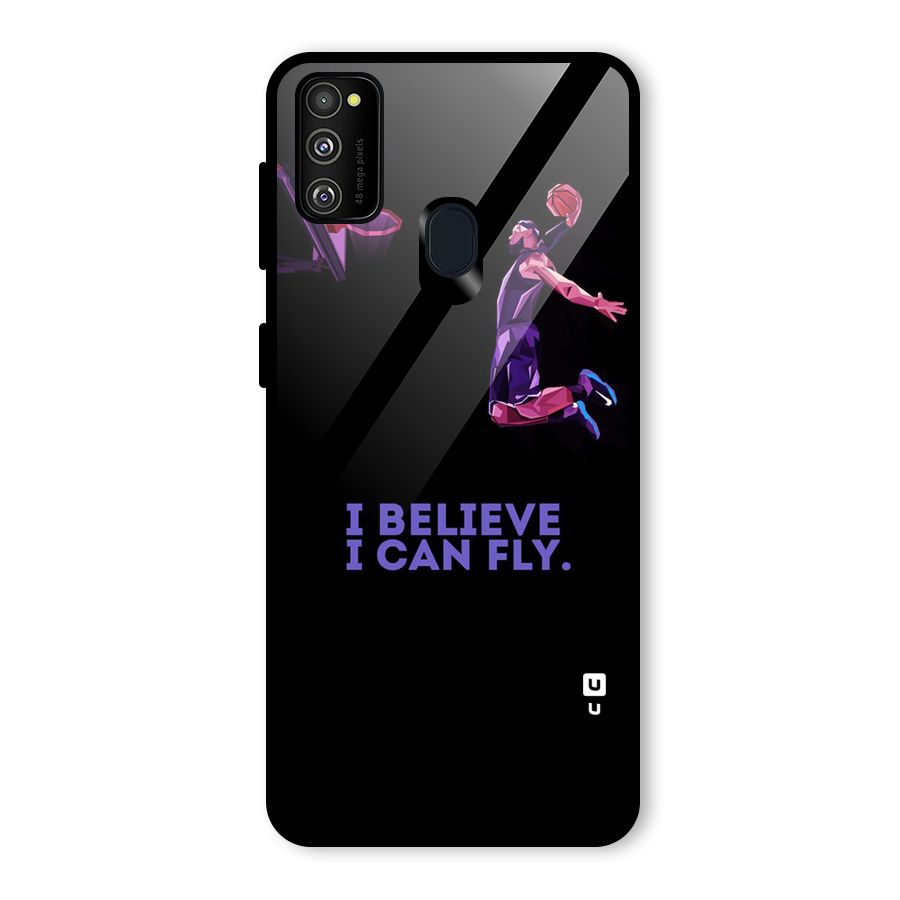 Believe And Fly Glass Back Case for Galaxy M30s