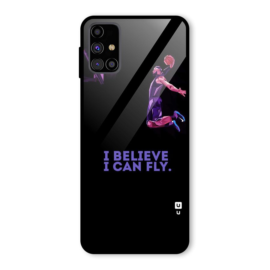 Believe And Fly Glass Back Case for Galaxy M31s
