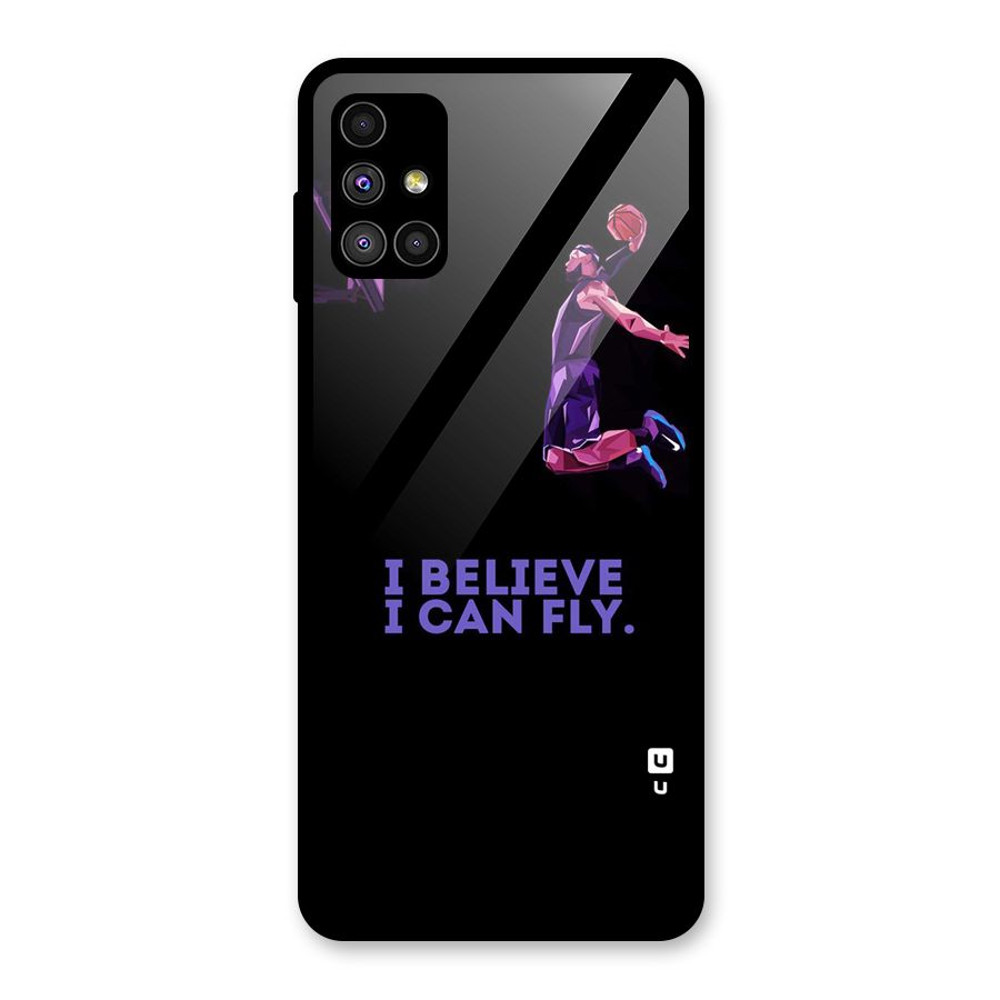 Believe And Fly Glass Back Case for Galaxy M51
