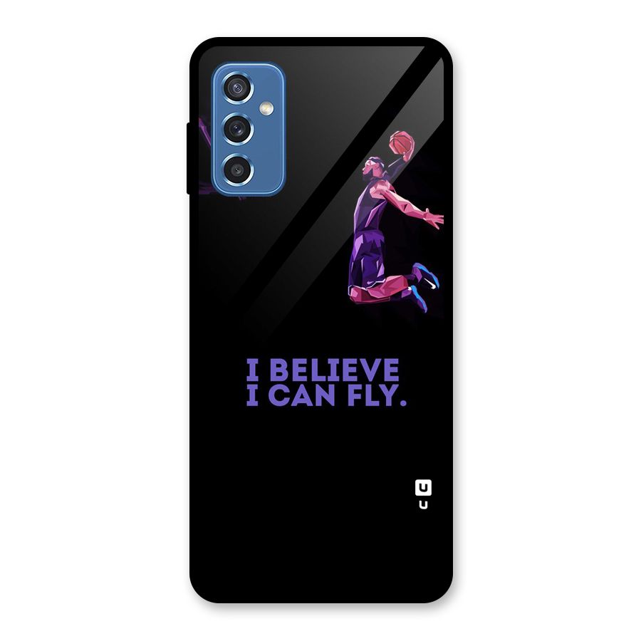 Believe And Fly Glass Back Case for Galaxy M52 5G