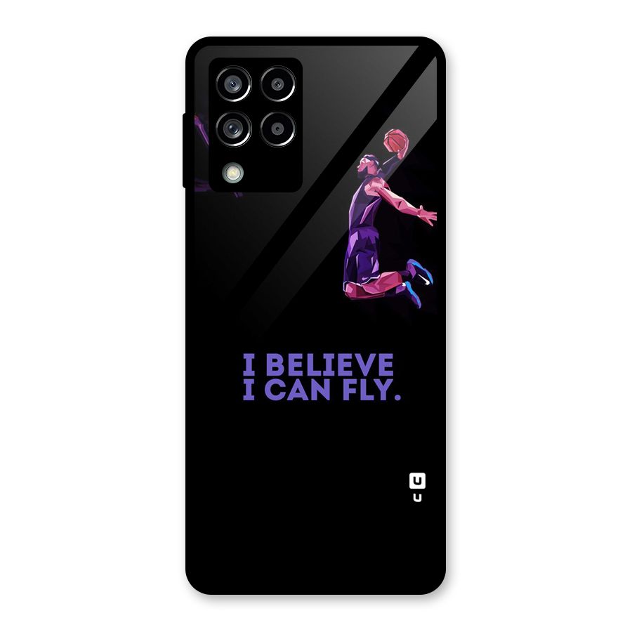 Believe And Fly Glass Back Case for Galaxy M53 5G