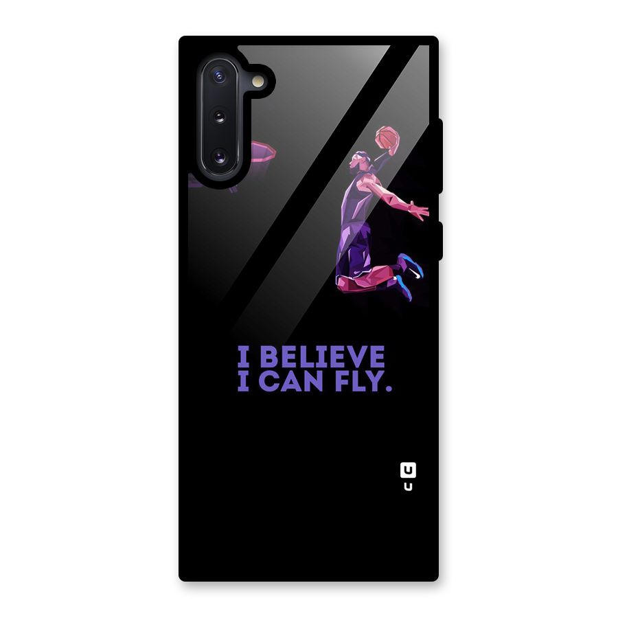 Believe And Fly Glass Back Case for Galaxy Note 10