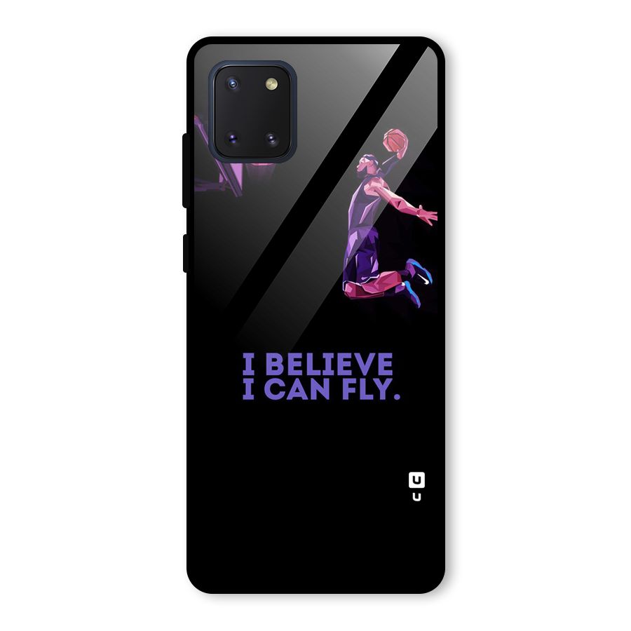 Believe And Fly Glass Back Case for Galaxy Note 10 Lite