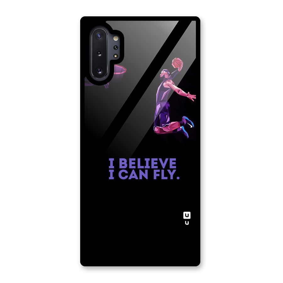 Believe And Fly Glass Back Case for Galaxy Note 10 Plus