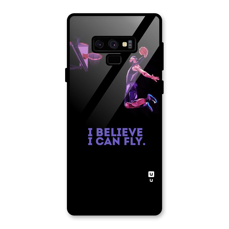 Believe And Fly Glass Back Case for Galaxy Note 9
