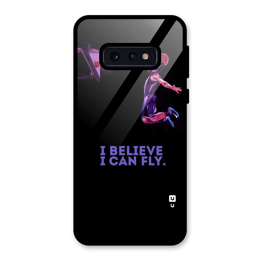 Believe And Fly Glass Back Case for Galaxy S10e