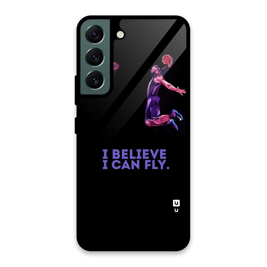 Believe And Fly Glass Back Case for Galaxy S22 5G