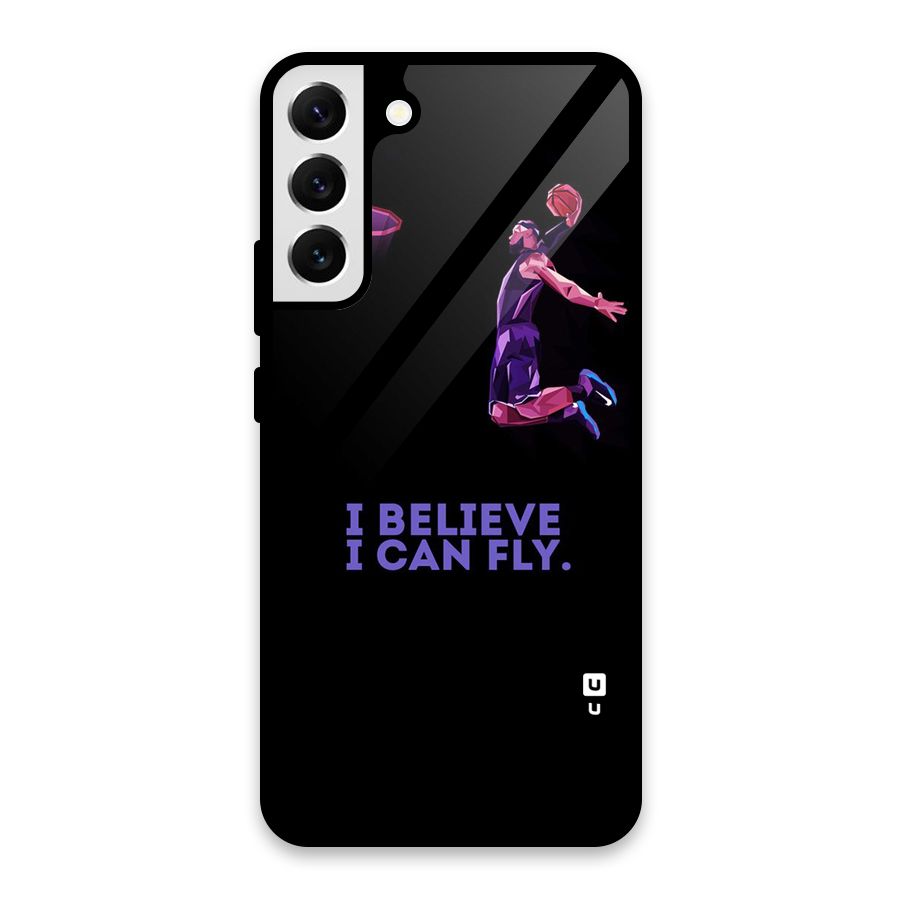 Believe And Fly Glass Back Case for Galaxy S22 Plus 5G