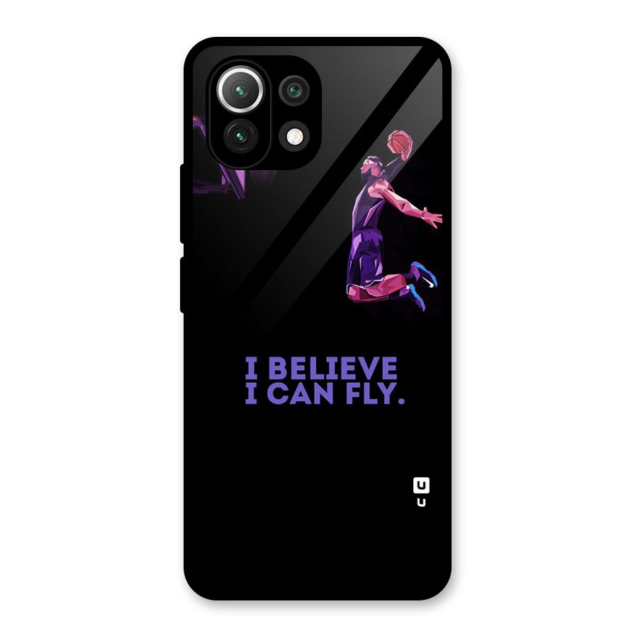 Believe And Fly Glass Back Case for Mi 11 Lite