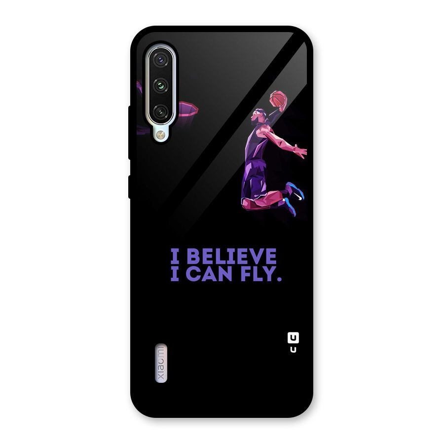 Believe And Fly Glass Back Case for Mi A3