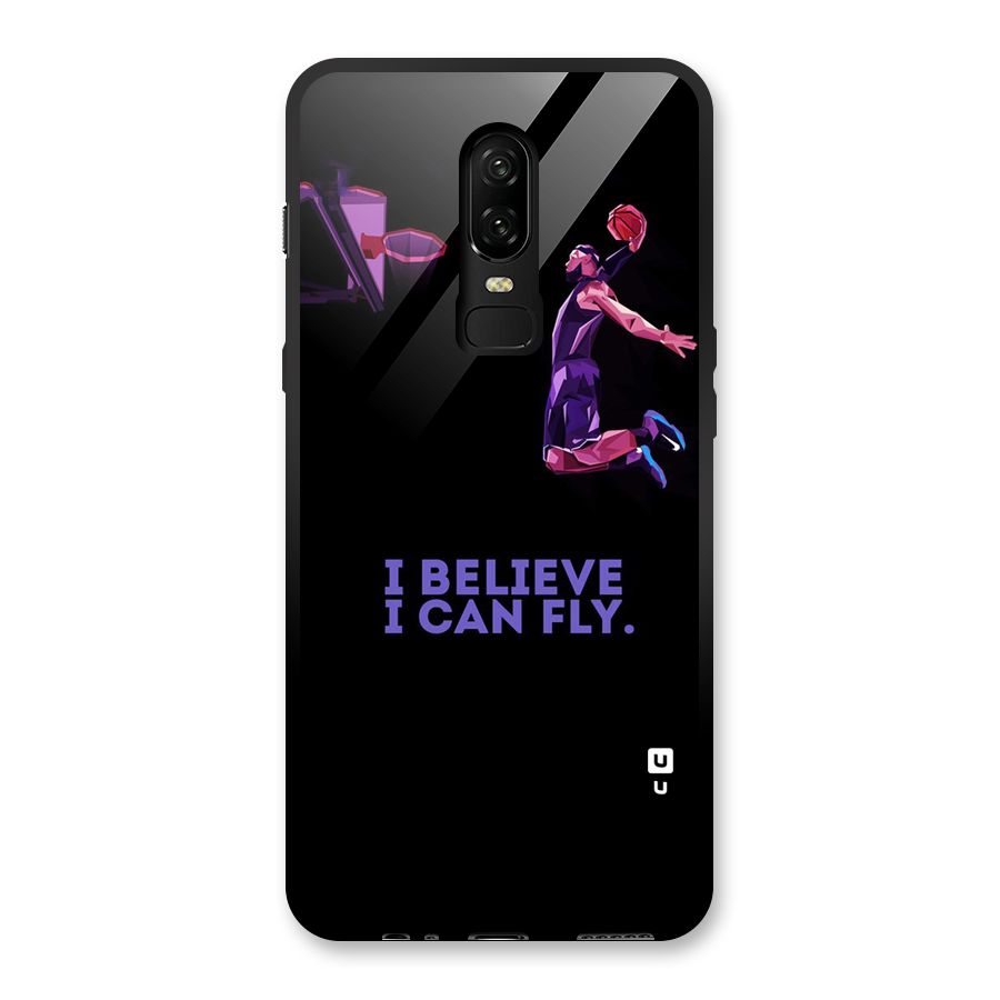 Believe And Fly Glass Back Case for OnePlus 6
