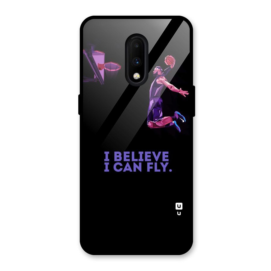 Believe And Fly Glass Back Case for OnePlus 7