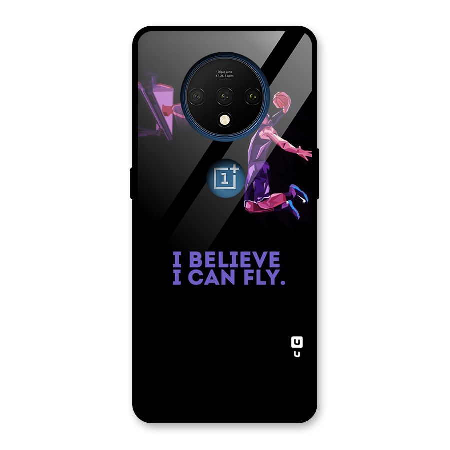 Believe And Fly Glass Back Case for OnePlus 7T