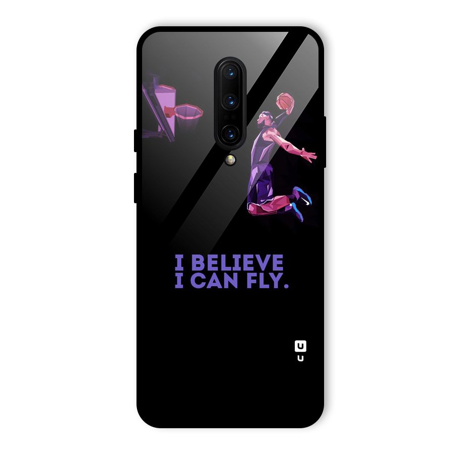 Believe And Fly Glass Back Case for OnePlus 7 Pro