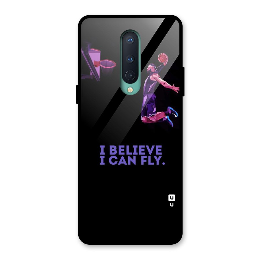 Believe And Fly Glass Back Case for OnePlus 8