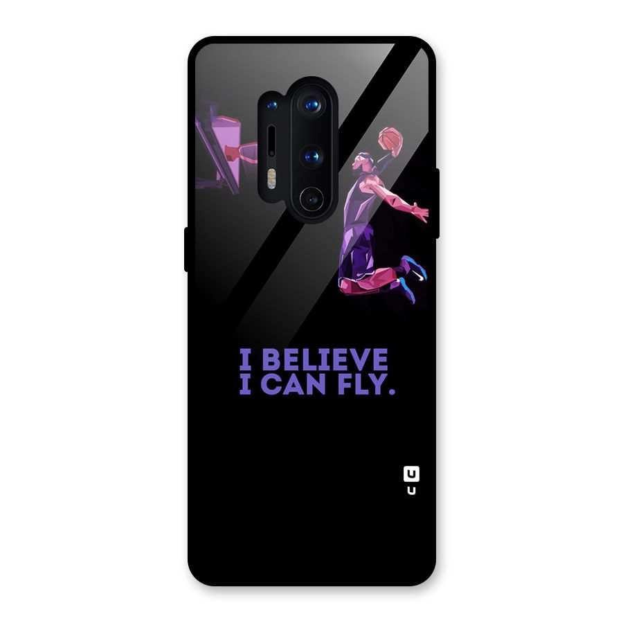 Believe And Fly Glass Back Case for OnePlus 8 Pro